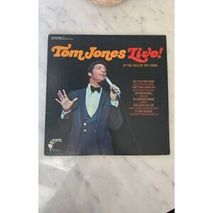 Vintage "Tom Jones Live!: At the Top of the Town" Vinyl Record